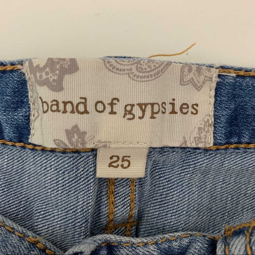 Band of Gypsies Zoey Frayed Hem Button Fly Distressed Shorts Size 25 - Picture 2 of 12